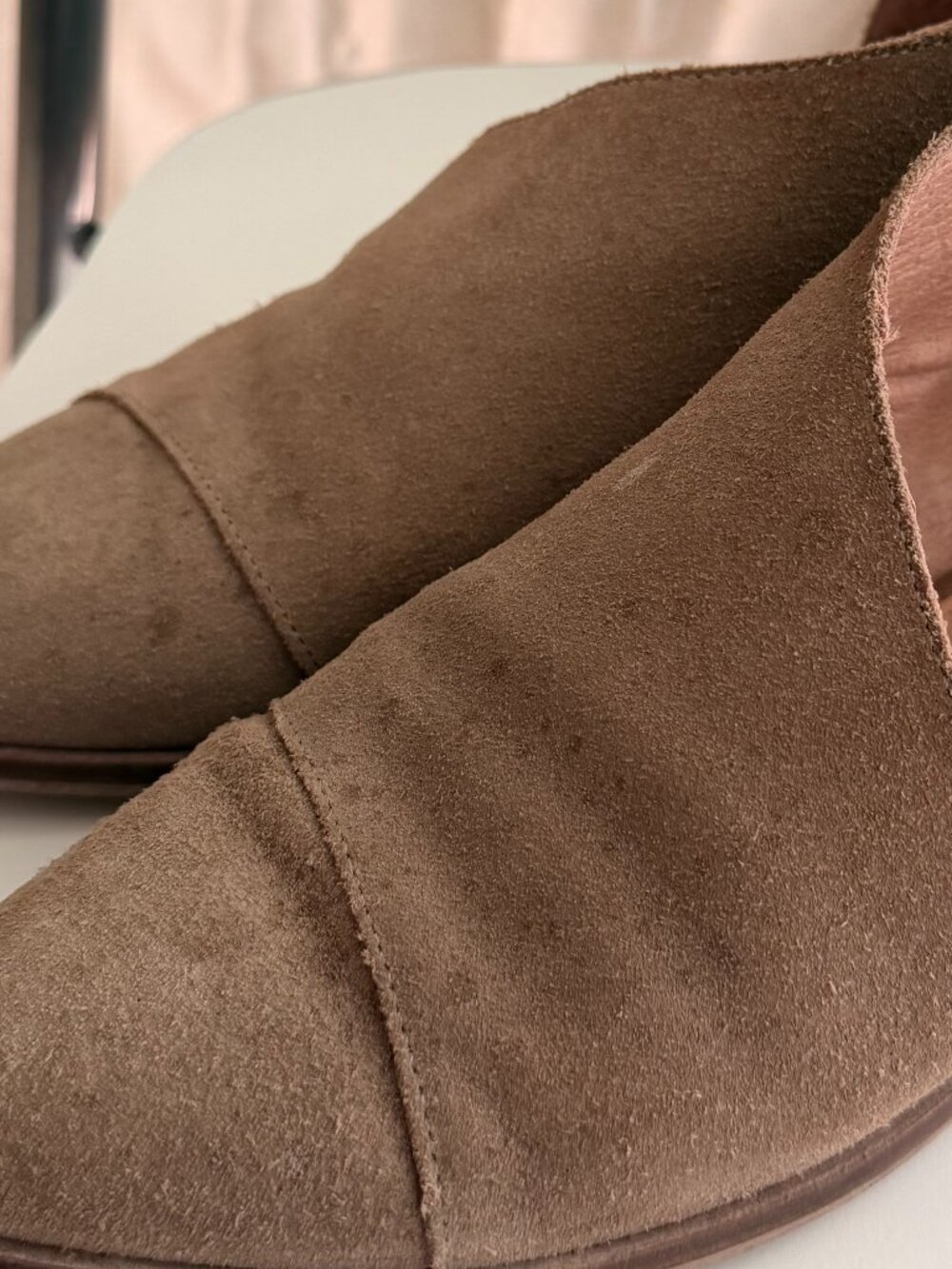 Free People Beige Suede Shoes Sz 8.5 - Picture 2 of 7
